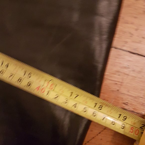 1990s Vintage Black High Waist Leather Pants Size 24 Waist - Picture 14 of 16